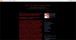 Desktop Screenshot of darkrebelsiren.blogspot.com