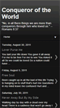 Mobile Screenshot of conqueroroftheworld-stephanie.blogspot.com