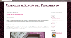 Desktop Screenshot of castigadaalrincondelpensamiento.blogspot.com