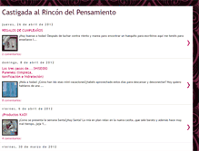 Tablet Screenshot of castigadaalrincondelpensamiento.blogspot.com