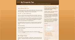 Desktop Screenshot of myprosperitytips.blogspot.com