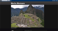 Desktop Screenshot of machumurmans.blogspot.com