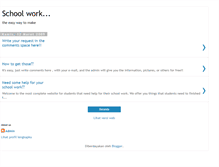 Tablet Screenshot of easy-school-work.blogspot.com