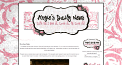 Desktop Screenshot of angiesdailynews.blogspot.com