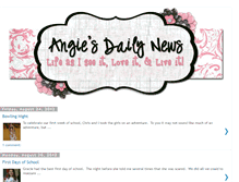 Tablet Screenshot of angiesdailynews.blogspot.com