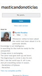 Mobile Screenshot of masticandonoticias.blogspot.com