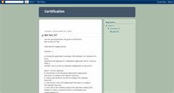 Desktop Screenshot of certificationjava.blogspot.com