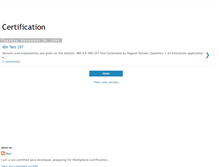 Tablet Screenshot of certificationjava.blogspot.com