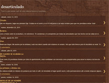 Tablet Screenshot of desarticulado.blogspot.com