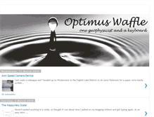 Tablet Screenshot of optimuswaffle.blogspot.com