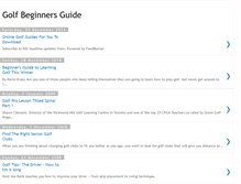 Tablet Screenshot of golf-beginners-guide.blogspot.com