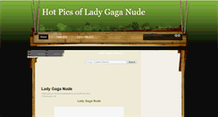 Desktop Screenshot of ladygaganude.blogspot.com