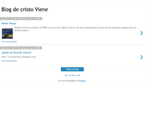 Tablet Screenshot of blogdecristoviene.blogspot.com