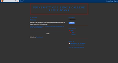 Desktop Screenshot of illinoiscollegerepublicans.blogspot.com