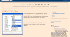 Desktop Screenshot of lostcartographer.blogspot.com