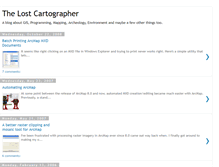Tablet Screenshot of lostcartographer.blogspot.com