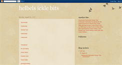 Desktop Screenshot of helbels-icklebits.blogspot.com