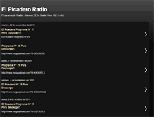 Tablet Screenshot of elpicaderoradio.blogspot.com