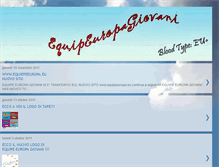 Tablet Screenshot of equipe-europa-giovani.blogspot.com