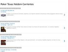 Tablet Screenshot of pokertexasholdemcorrientes.blogspot.com