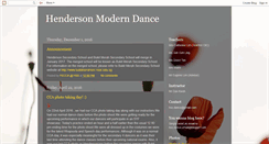 Desktop Screenshot of hssdance.blogspot.com
