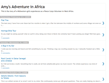 Tablet Screenshot of amysadventureinafrica.blogspot.com