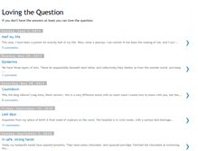 Tablet Screenshot of lovingthequestion.blogspot.com