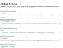 Tablet Screenshot of holdingthekeys.blogspot.com