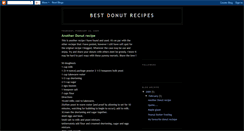 Desktop Screenshot of bestdonutrecipes.blogspot.com