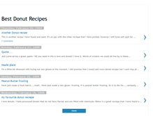 Tablet Screenshot of bestdonutrecipes.blogspot.com
