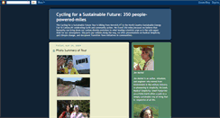 Desktop Screenshot of cyclingforasustainablefuture.blogspot.com