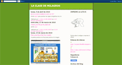 Desktop Screenshot of laclasedemilagros.blogspot.com