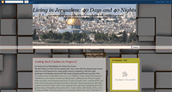 Desktop Screenshot of jerusalm40daysnights.blogspot.com