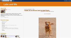 Desktop Screenshot of labsandlife.blogspot.com