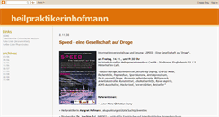 Desktop Screenshot of heilpraktikerinhofmann.blogspot.com