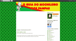 Desktop Screenshot of mochileirodospampas.blogspot.com