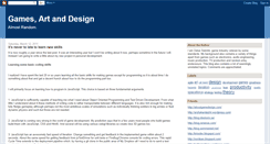 Desktop Screenshot of gamesartdesign.blogspot.com