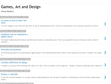 Tablet Screenshot of gamesartdesign.blogspot.com