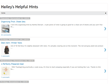 Tablet Screenshot of haileyshelpfulhints.blogspot.com