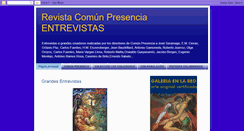 Desktop Screenshot of comunpresenciaentrevistas.blogspot.com