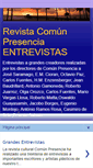 Mobile Screenshot of comunpresenciaentrevistas.blogspot.com