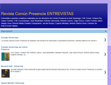 Tablet Screenshot of comunpresenciaentrevistas.blogspot.com