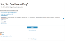 Tablet Screenshot of ponycomplete.blogspot.com
