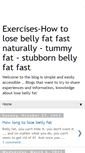 Mobile Screenshot of how-to-lose-stubborn-belly-fat-fast.blogspot.com