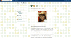 Desktop Screenshot of chooonthis.blogspot.com