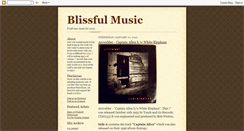 Desktop Screenshot of blissfulmusicblog.blogspot.com