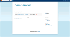 Desktop Screenshot of namtamilarseemon.blogspot.com