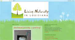 Desktop Screenshot of livingnaturallyinlouisiana.blogspot.com