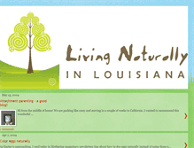 Tablet Screenshot of livingnaturallyinlouisiana.blogspot.com