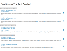 Tablet Screenshot of dan-browns-the-lost-symbol.blogspot.com
